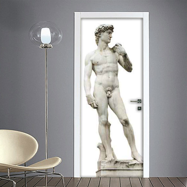 Adesivo porta blindata David di Michelangelo