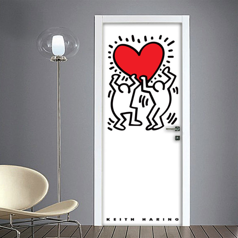 Keith Haring: adesivo per porta