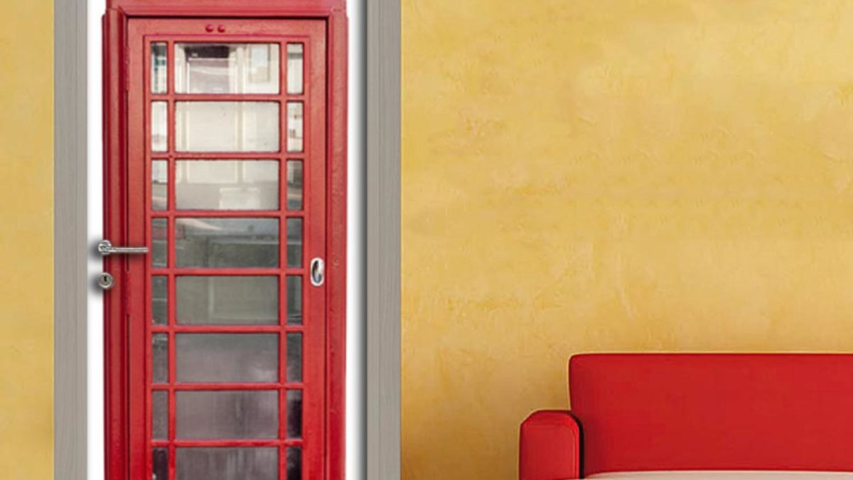 Cabina Telefonica Rossa – Adesivo per Porta