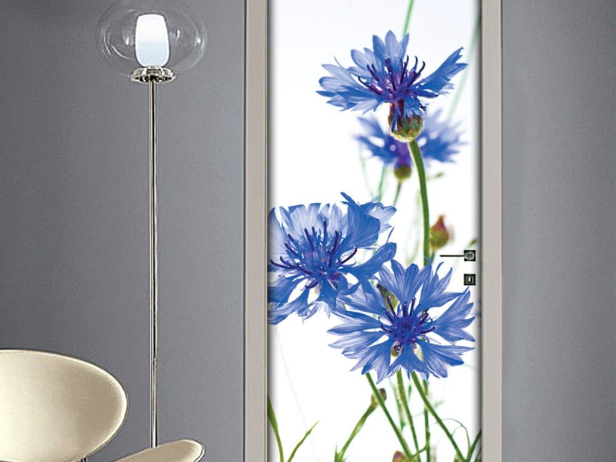 Adesivi Per Porte Blindate Adesivo 3D Per Porta Con Fiori Di Pruno :  : Casa e cucina