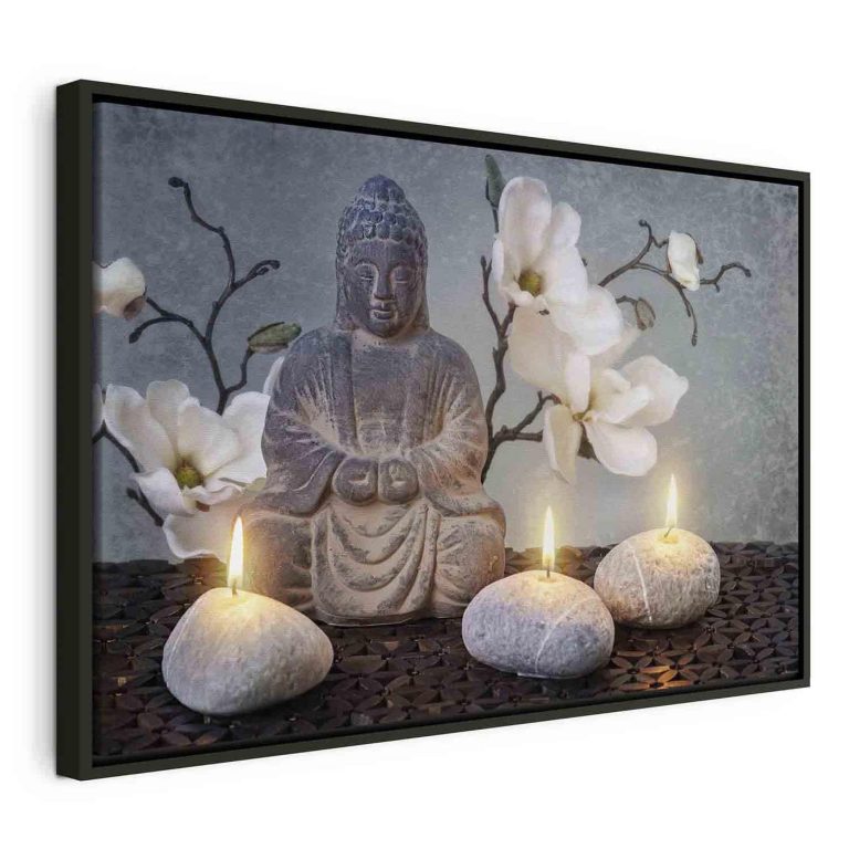 Quadro - Buddha and Stones (1 Part) Wide