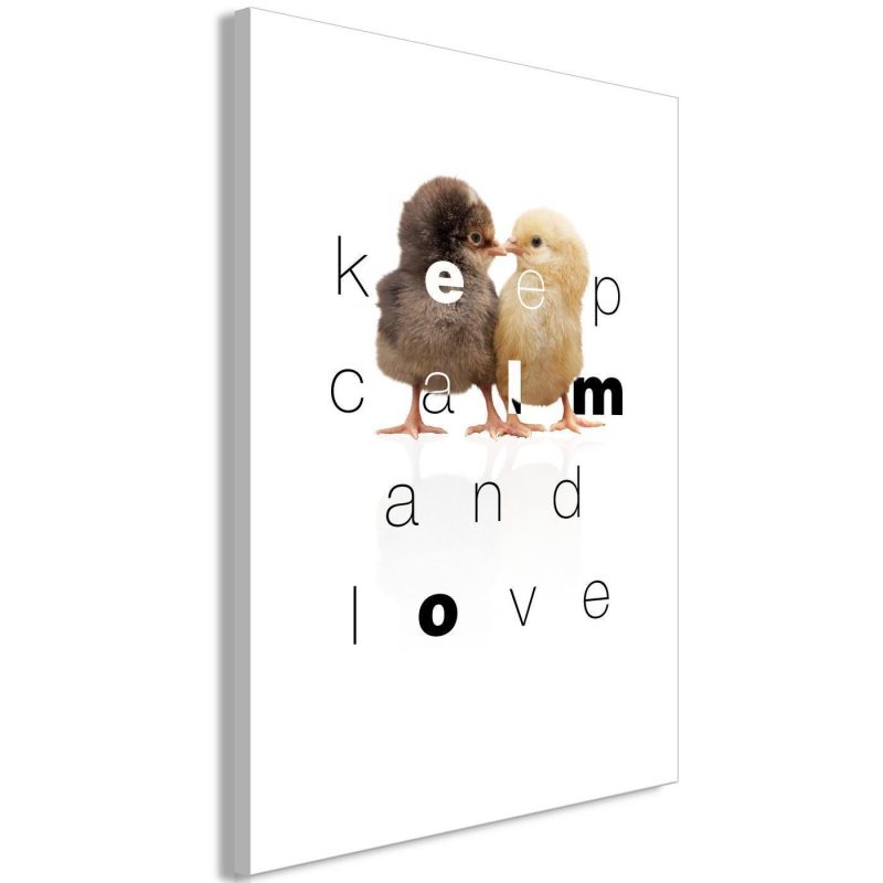 Quadro - Keep Calm and Love (1 Part) Vertical